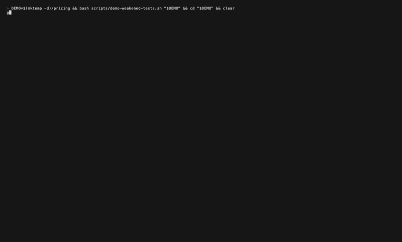 RepoPilot listing a skipped test, removed assertions, and a relaxed CI gate