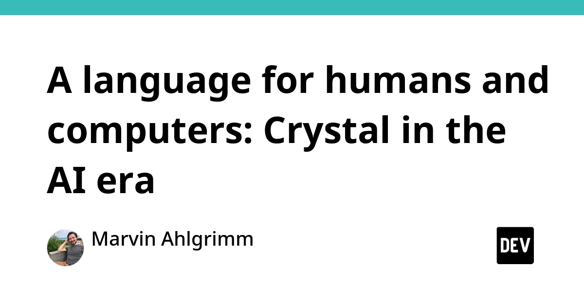 A language for humans and computers: Crystal in the AI era